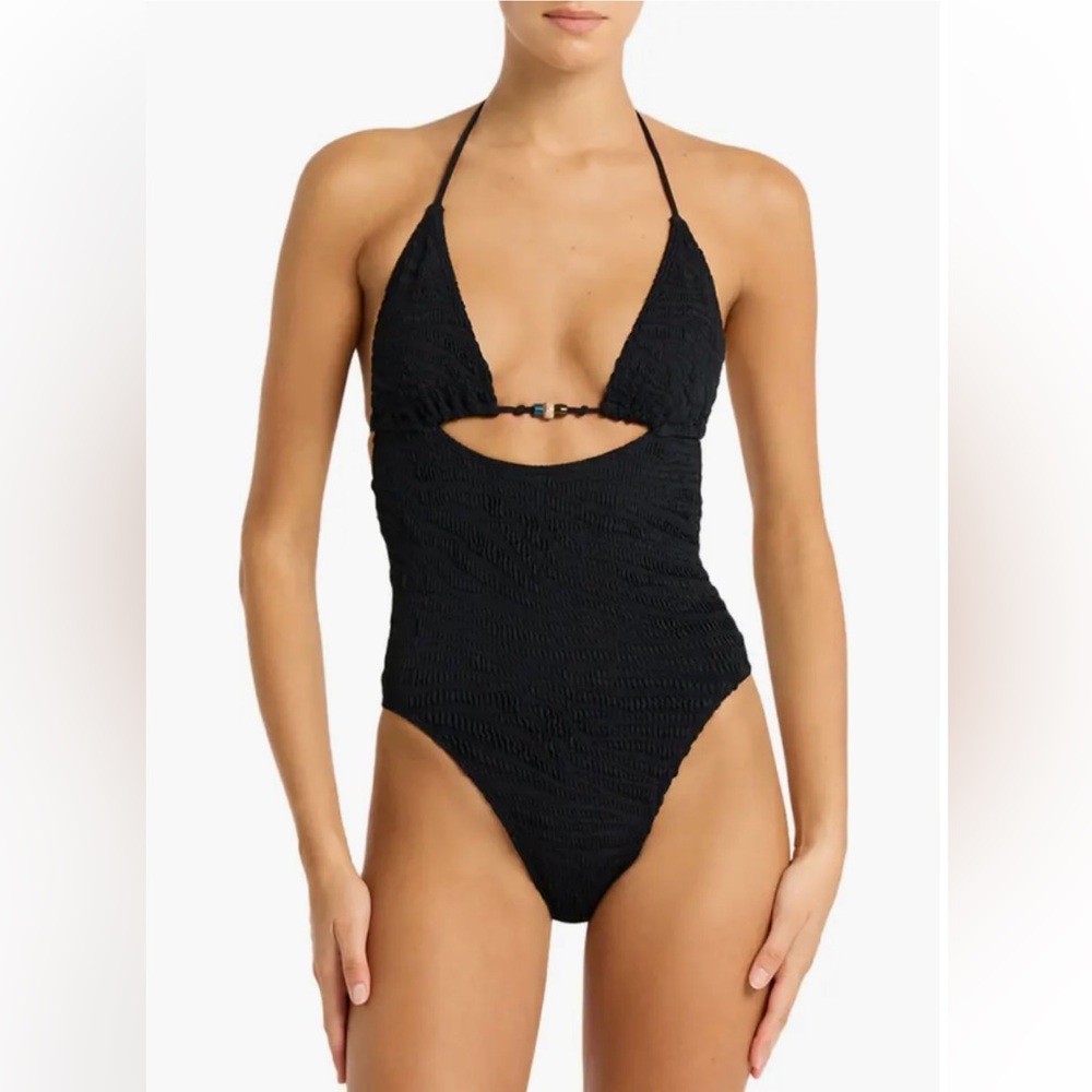New Bond-Eye Fowler Beaded One Piece Swimsuit